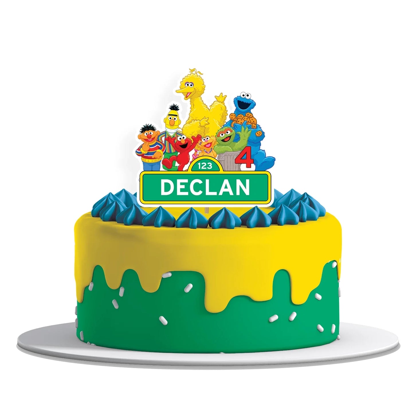 Custom Cake Toppers With Sesame Street Characters