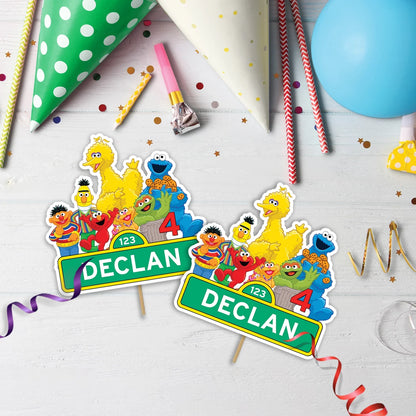 Sesame Street Birthday Decorations, Preschool Videos Party Supplies, Sesame Street Elmo Themed, Sesame Street Digital Template, Editable Sesame Street Image SVG PNG