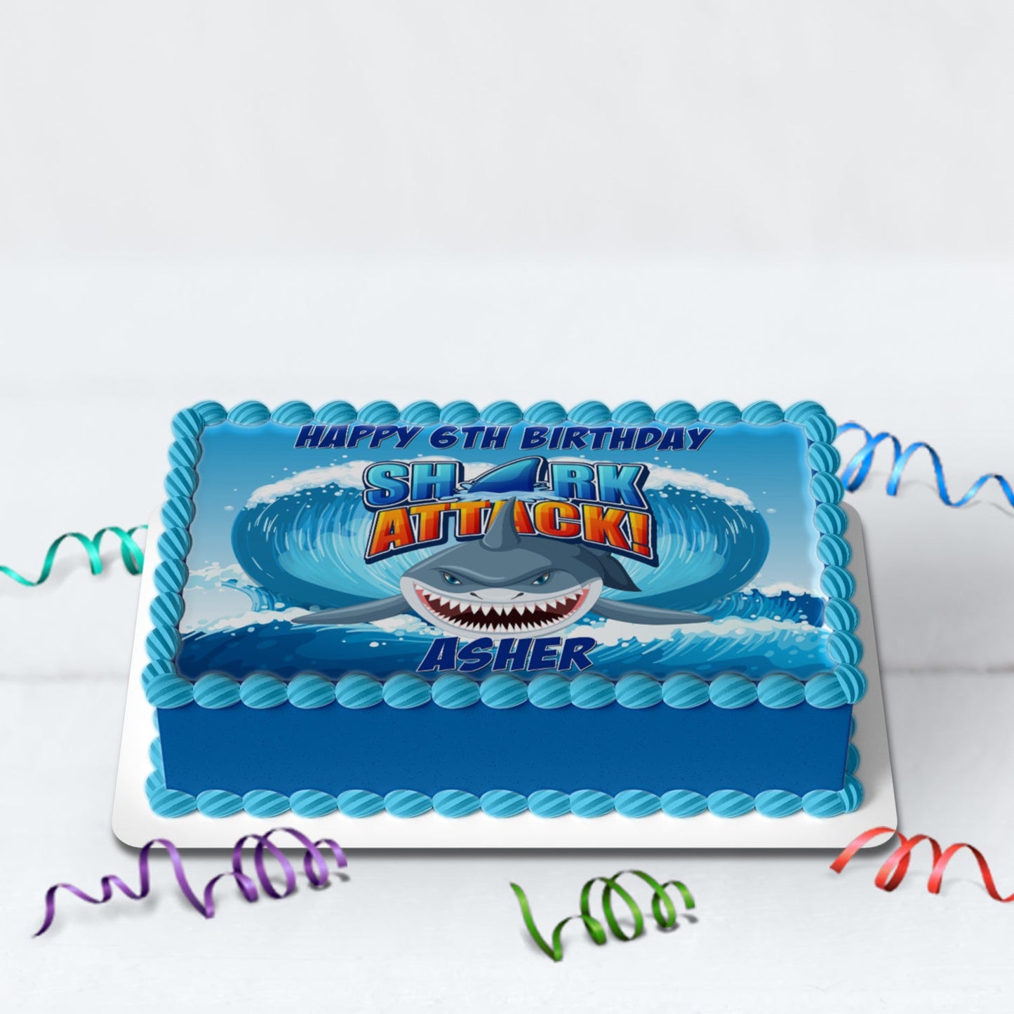 Shark Birthday Decorations, Shark Party Supplies, Under Sea Themed, Kids Birthday Digital Template, Editable Shark Image SVG PNG