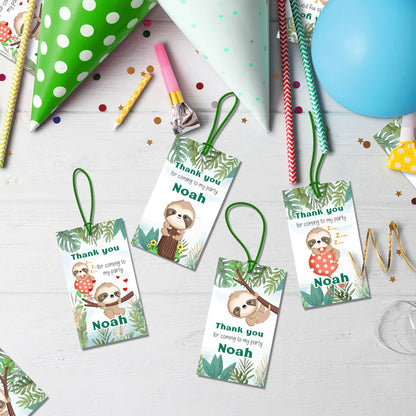 Sloths Birthday Decorations, Sloth Party Supplies, Sloth Birthday Themed, Lazy Animal Digital Template, Editable Sloth Image SVG PNG