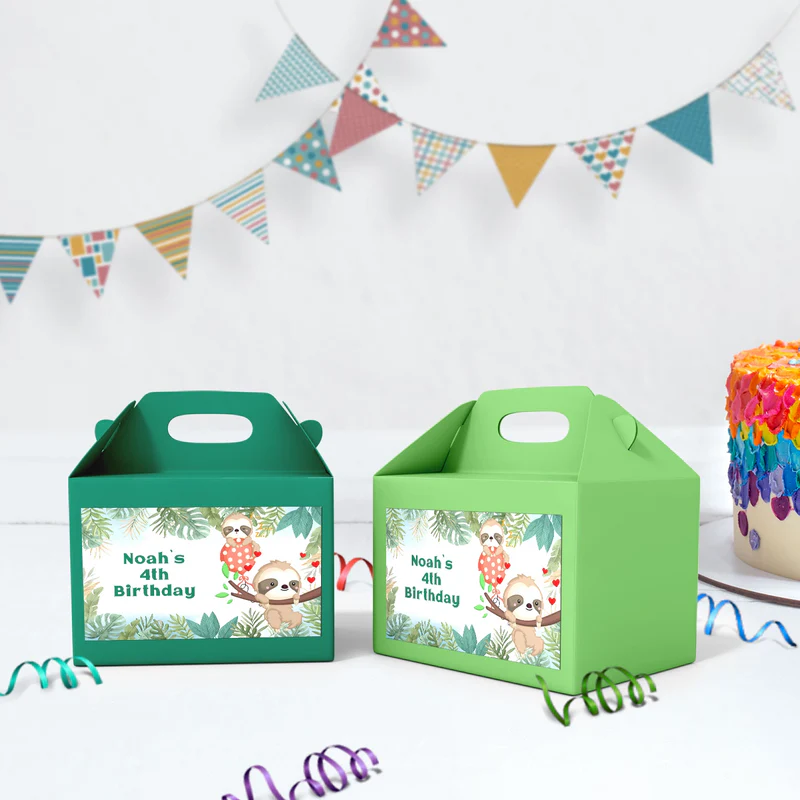 Sloths Birthday Decorations, Sloth Party Supplies, Sloth Birthday Themed, Lazy Animal Digital Template, Editable Sloth Image SVG PNG