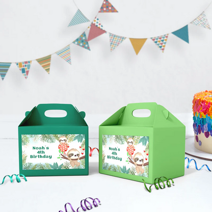 Sloths Birthday Decorations, Sloth Party Supplies, Sloth Birthday Themed, Lazy Animal Digital Template, Editable Sloth Image SVG PNG