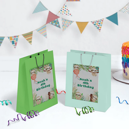 Sloths Birthday Decorations, Sloth Party Supplies, Sloth Birthday Themed, Lazy Animal Digital Template, Editable Sloth Image SVG PNG