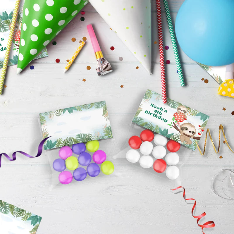 Sloths Birthday Decorations, Sloth Party Supplies, Sloth Birthday Themed, Lazy Animal Digital Template, Editable Sloth Image SVG PNG