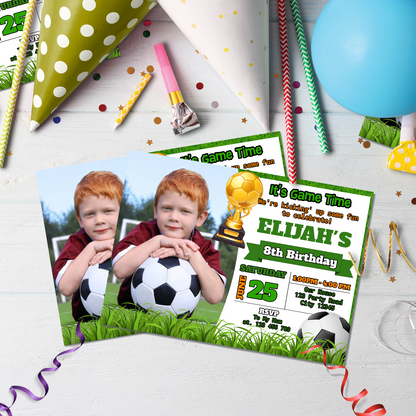 Soccer Birthday Decorations, FIFA World Cup Party Supplies, Messi Ronaldo Themed, Football Digital Template, Editable Soccer Image SVG PNG