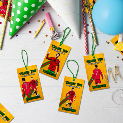 Ronaldo Birthday Decorations, FIFA World Cup Party Supplies, Ronaldo Portugal Themed, CR7 Digital Template, Editable Ronaldo CR7 Image SVG PNG