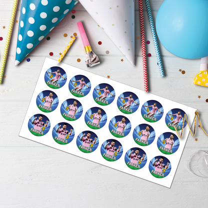 Lionel Messi Personalized Cupcakes Toppers - A Sweet Addition to Your Party