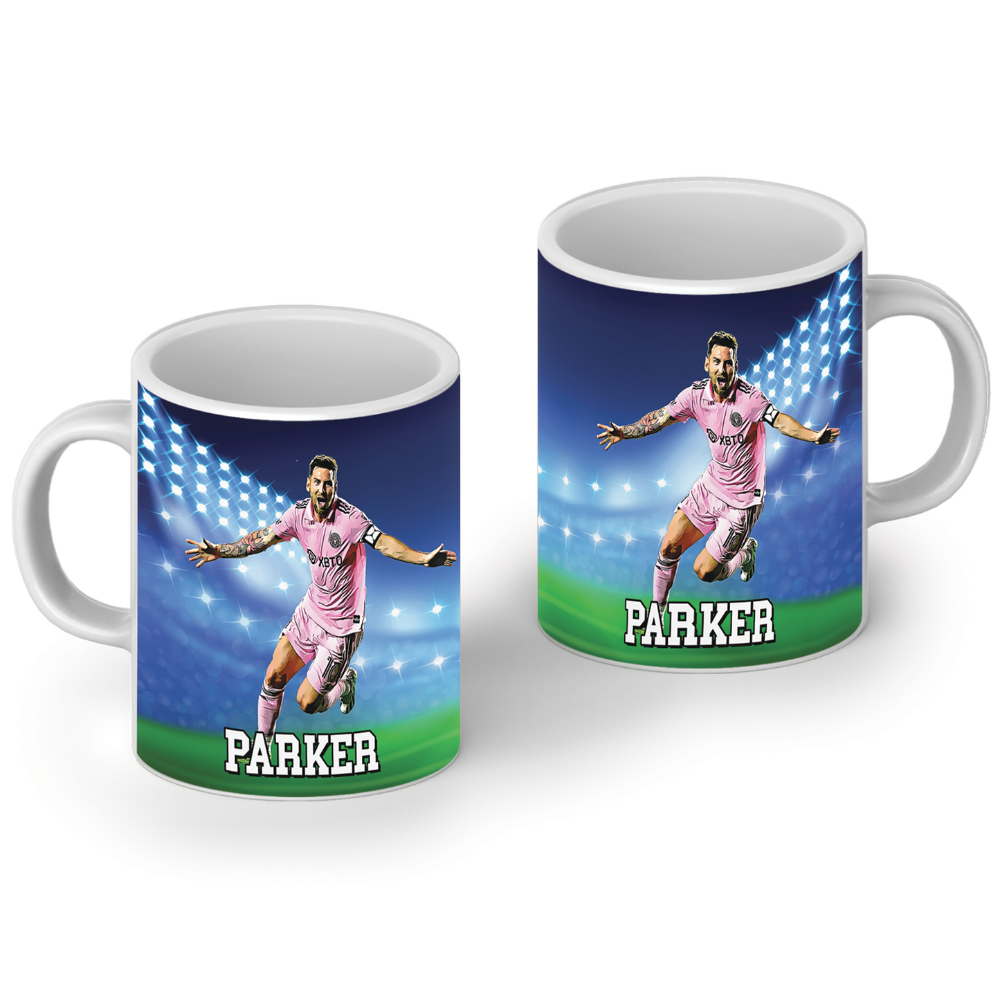 Sublimation mug with Lionel Messi design