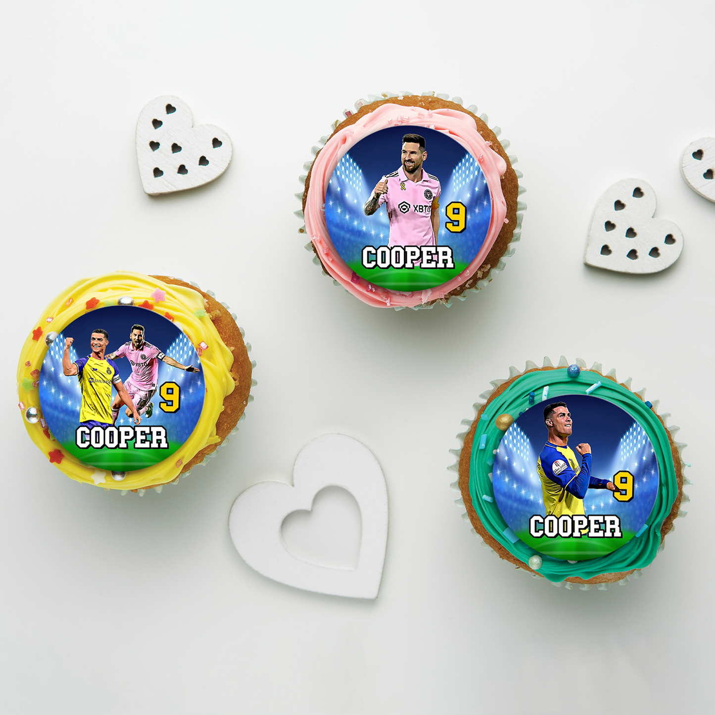 Messi Birthday Decorations, FIFA World Cup Party Supplies, Soccer Star, Ronaldo, Messi & Ronaldo SVG