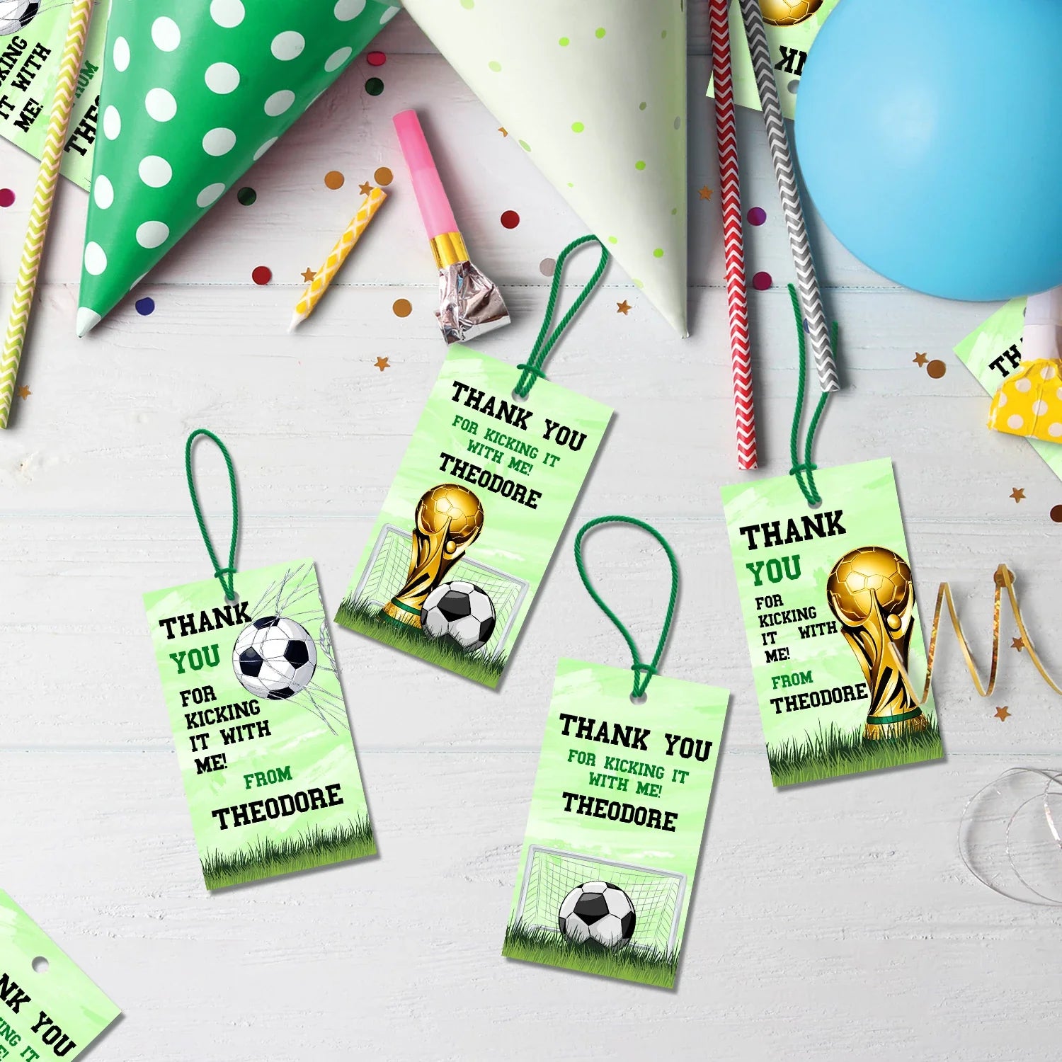 Soccer Birthday Decorations, World Cup Party Supplies, Football Themed, Messi Ronaldo Digital Template, Editable Soccer Image SVG PNG