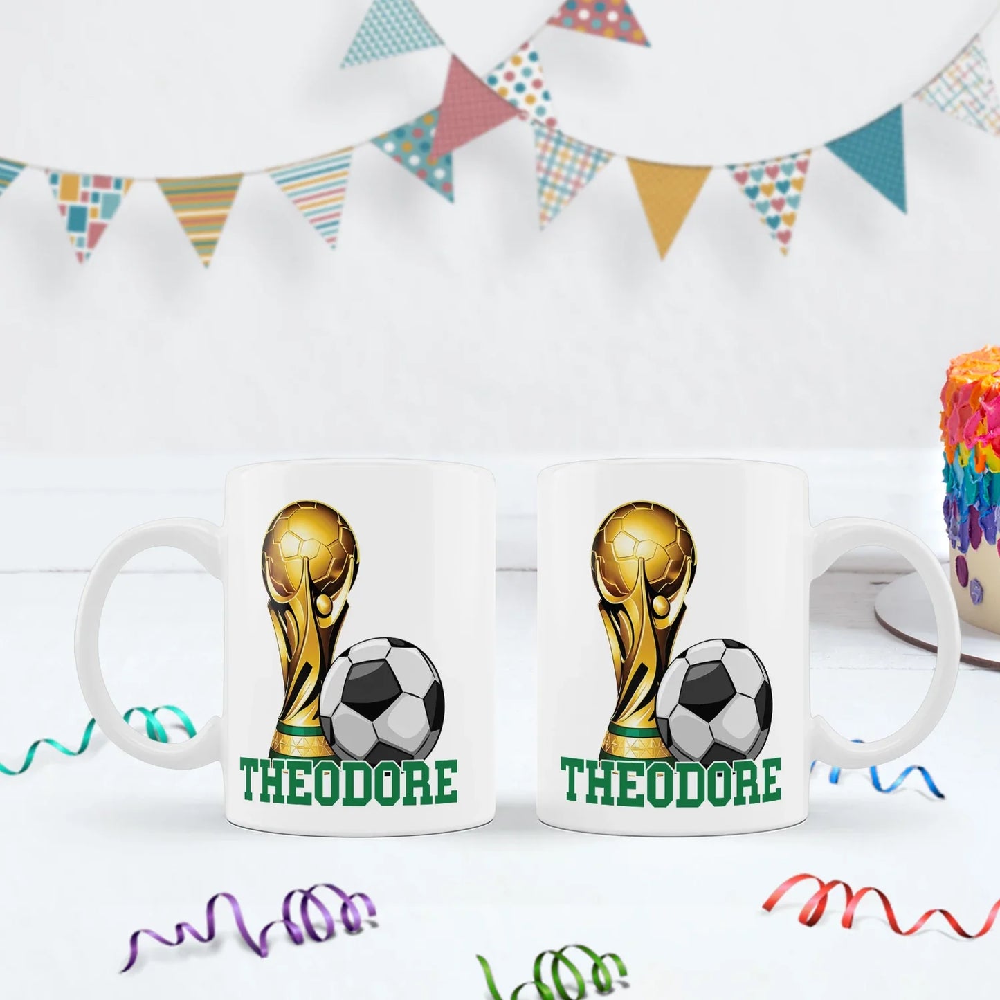 Soccer Birthday Decorations, World Cup Party Supplies, Football Themed, Messi Ronaldo Digital Template, Editable Soccer Image SVG PNG