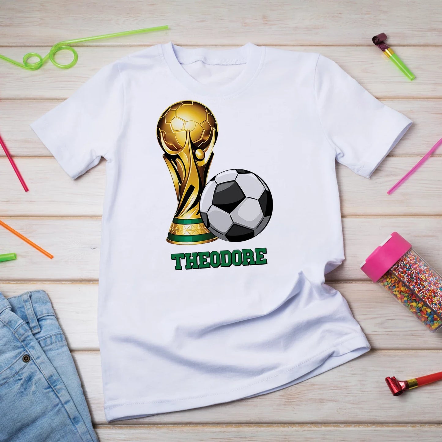 Soccer Birthday Decorations, World Cup Party Supplies, Football Themed, Messi Ronaldo Digital Template, Editable Soccer Image SVG PNG