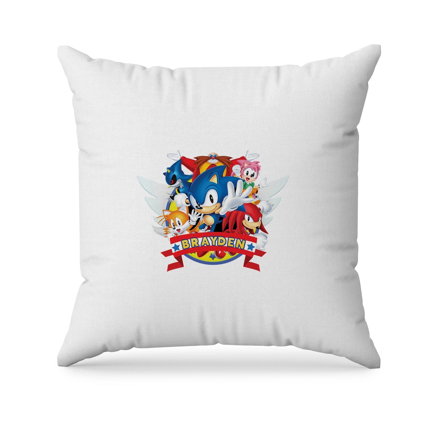 Sonic The Hedgehog themed sublimation pillowcase