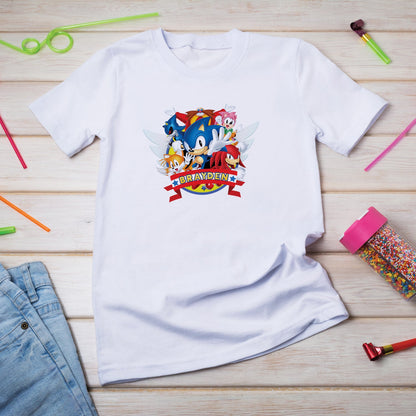 Sonic Birthday Decorations, Amelia the Hedgehog Party Supplies, Sonic the Hedgehog Themed, Sonic Video Games Digital Template, Editable Sonic The Hedgehog Image SVG PNG