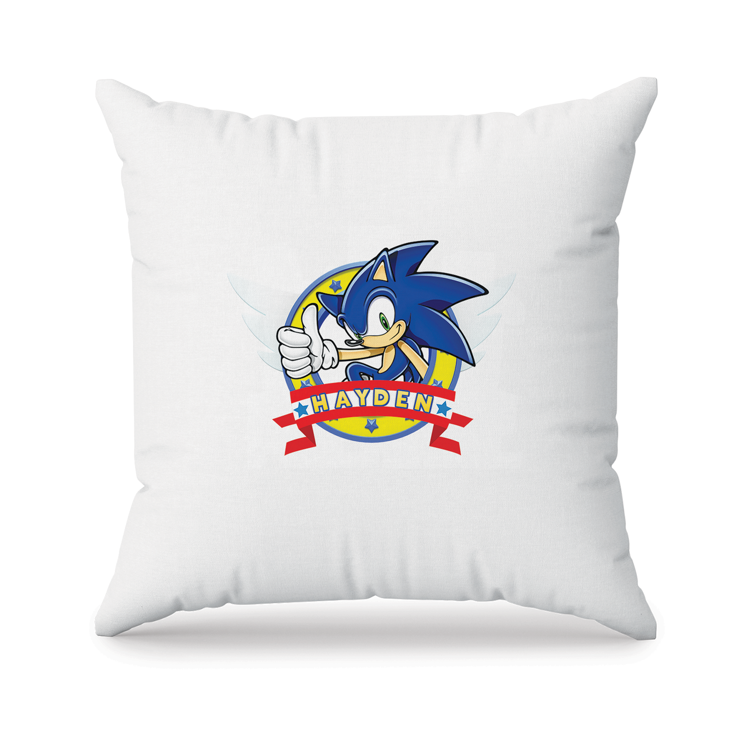 Sonic The Hedgehog themed sublimation pillowcase