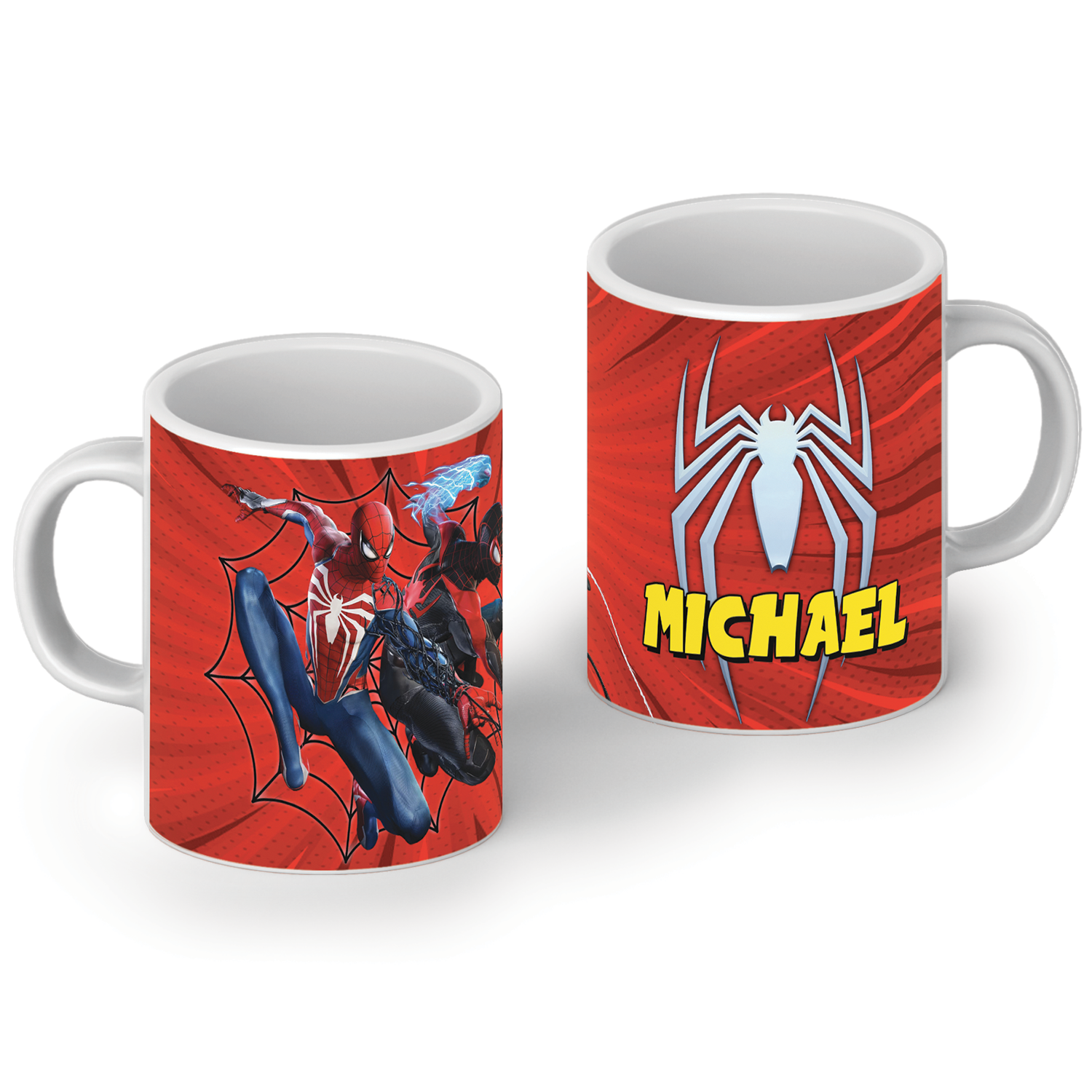 Mug with Spiderman sublimation print