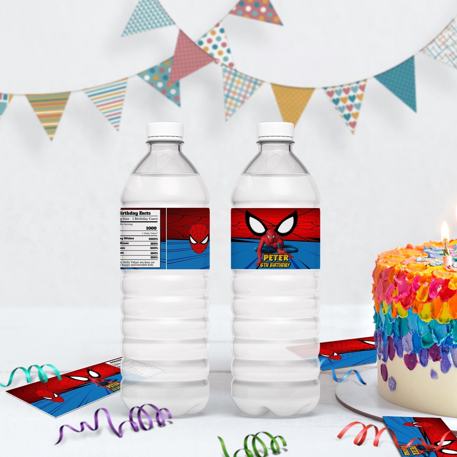 Spiderman Birthday Decorations, Spiderman Marvel Party Supplies, Super Heroes Themed, Spider-Man Digital Template, Editable Spiderman Image SVG PNG