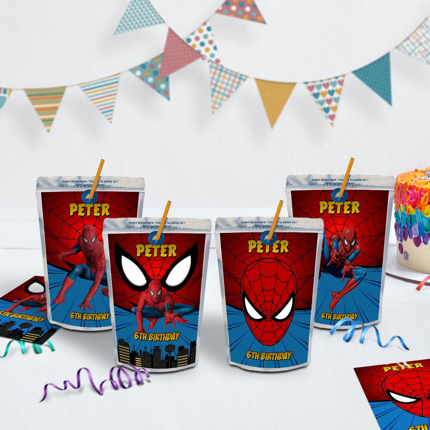 Spiderman Birthday Decorations, Spiderman Marvel Party Supplies, Super Heroes, Spider-Man, Spiderman SVG