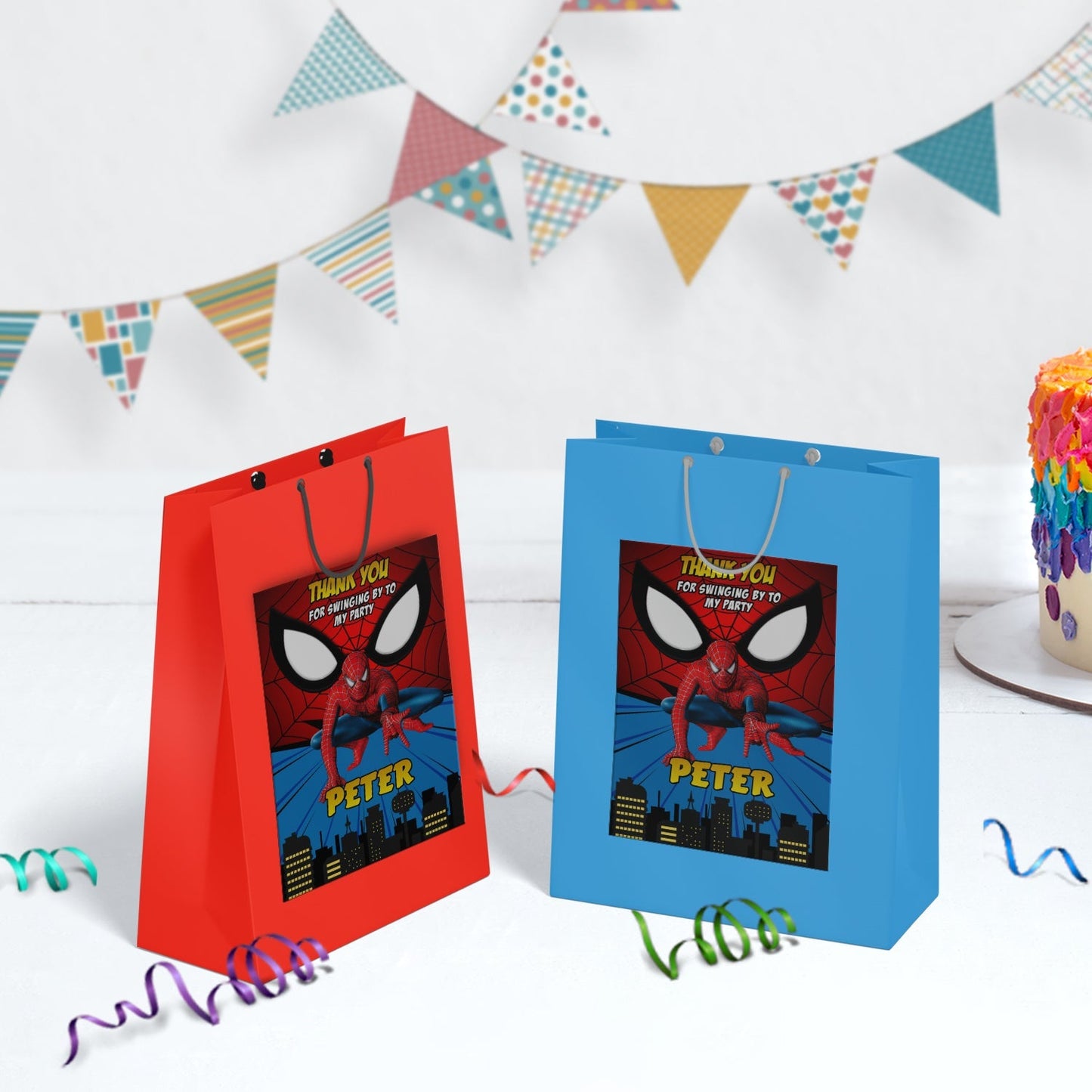 Spiderman Birthday Decorations, Spiderman Marvel Party Supplies, Super Heroes Themed, Spider-Man Digital Template, Editable Spiderman Image SVG PNG