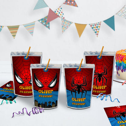 Spiderman Birthday Decorations, Super Heroes Party Supplies, Spiderman Themed, Spider-man Digital Template, Editable Spiderman Image SVG PNG