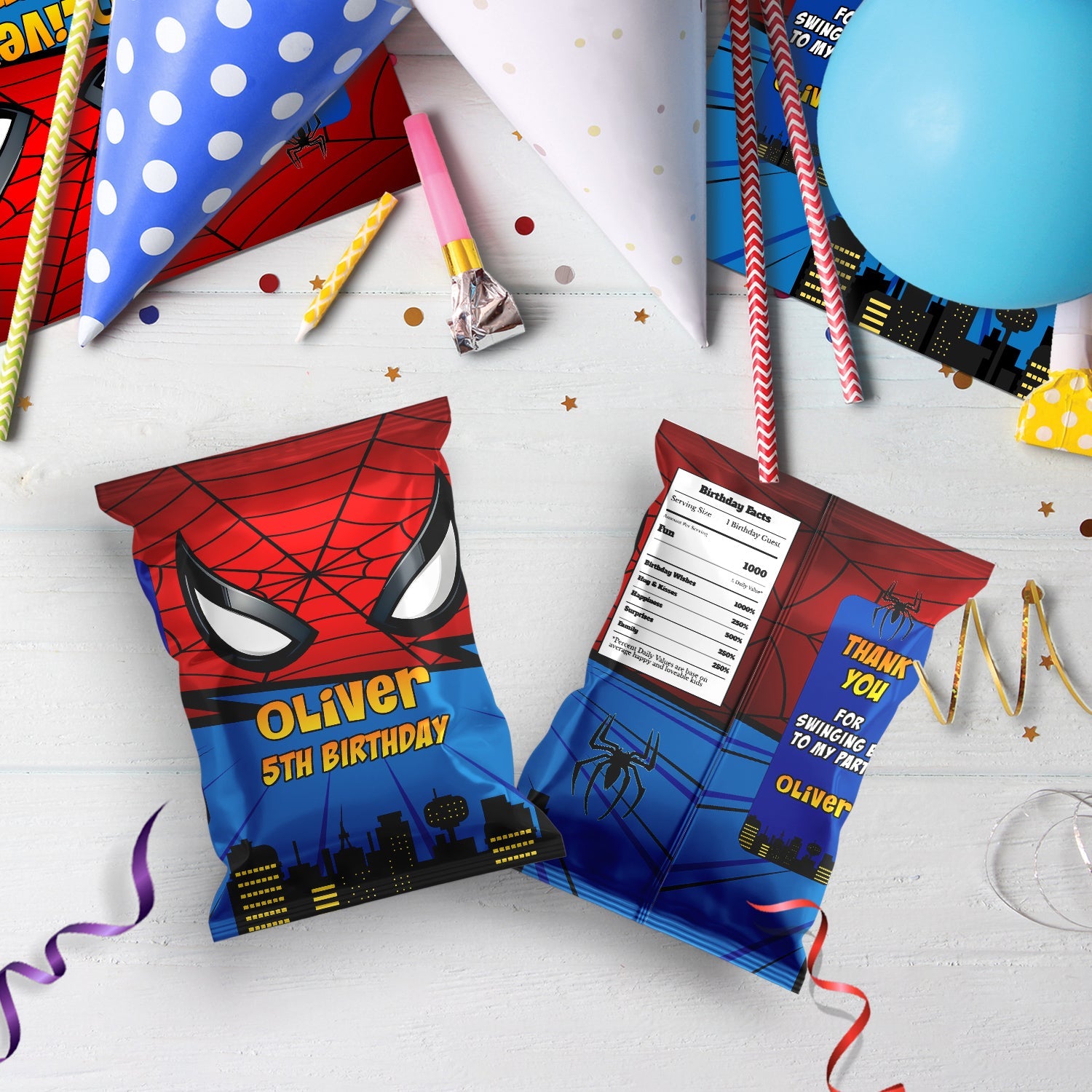 Spiderman Birthday Decorations, Super Heroes Party Supplies, Spiderman Themed, Spider-man Digital Template, Editable Spiderman Image SVG PNG