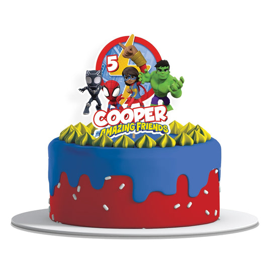 Spidey and His Amazing Friends Personalized Cake Toppers