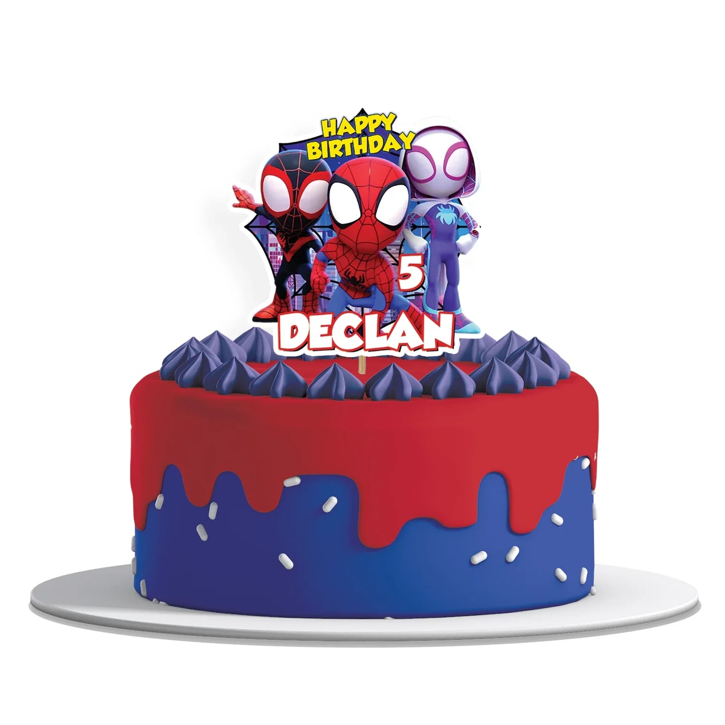 Spidey and His Amazing Friends Personalized Cake Toppers