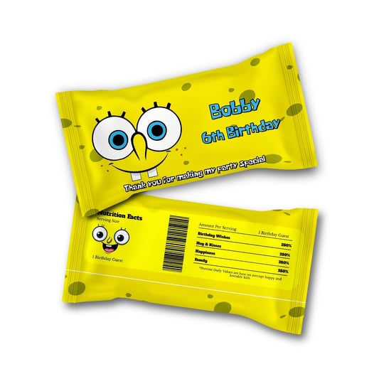 Spongebob themed Skittles labels