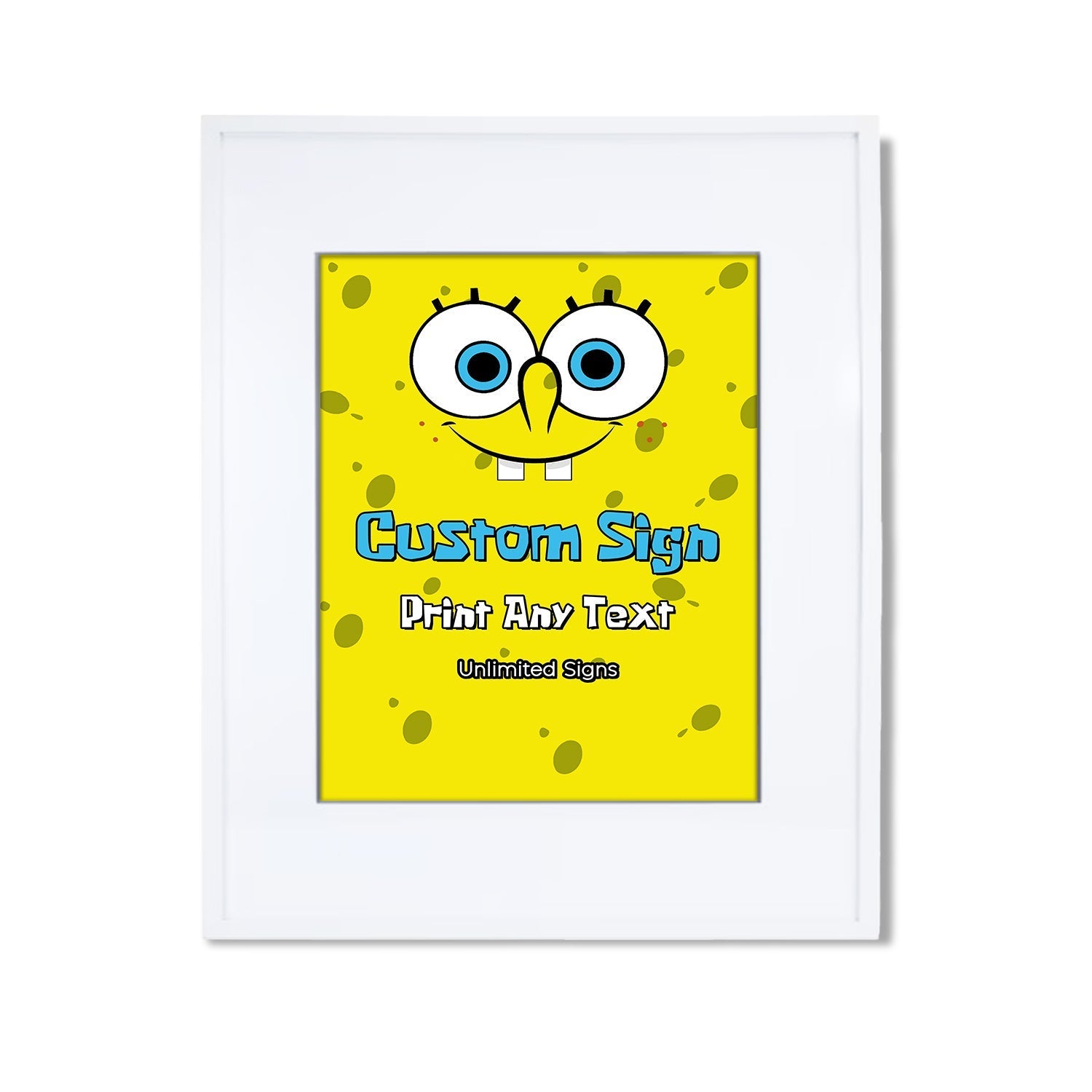 Personalize Your Party Decor with Spongebob Custom Sign – Terryberri