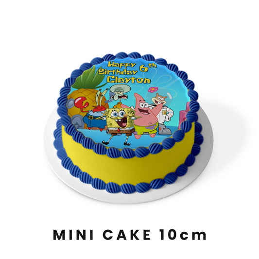 Round Spongebob edible sheet cake images