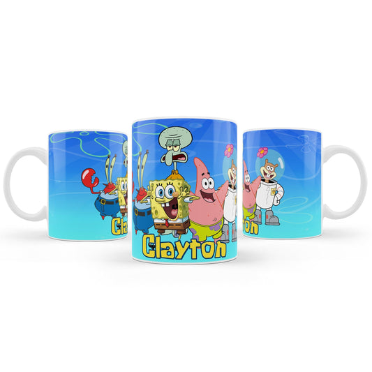 Spongebob themed sublimation mugs