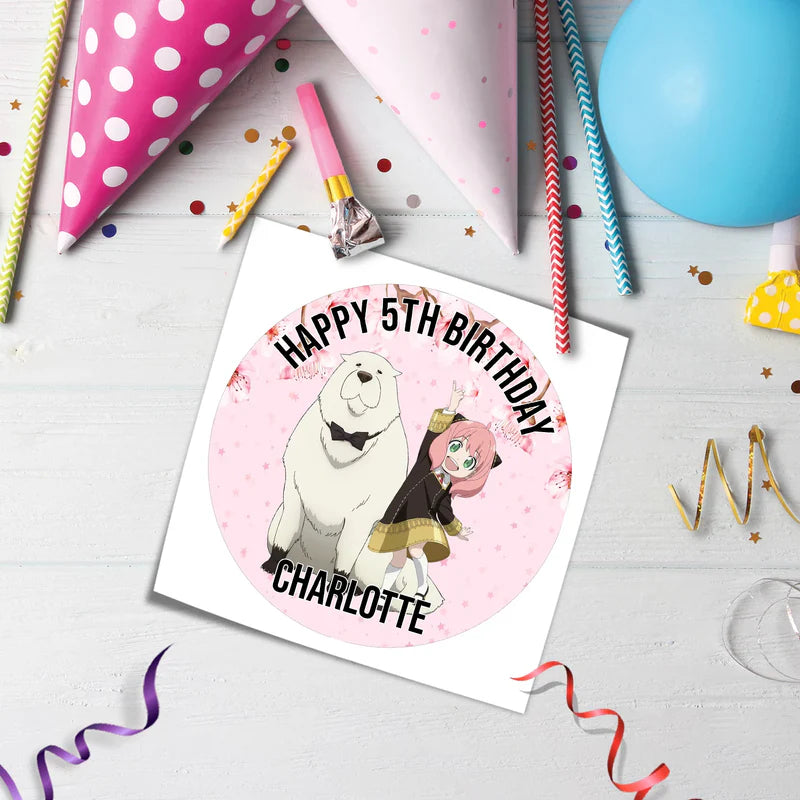 Spy X Family Personalized Icing Sheet Cake Images - Edible Print