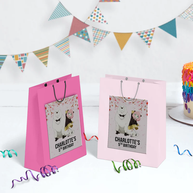 Spy X Family Birthday Decorations, Anime Party Supplies, Anya Forger Themed, Forger Family Digital Template, Editable Spy X Family Image SVG PNG
