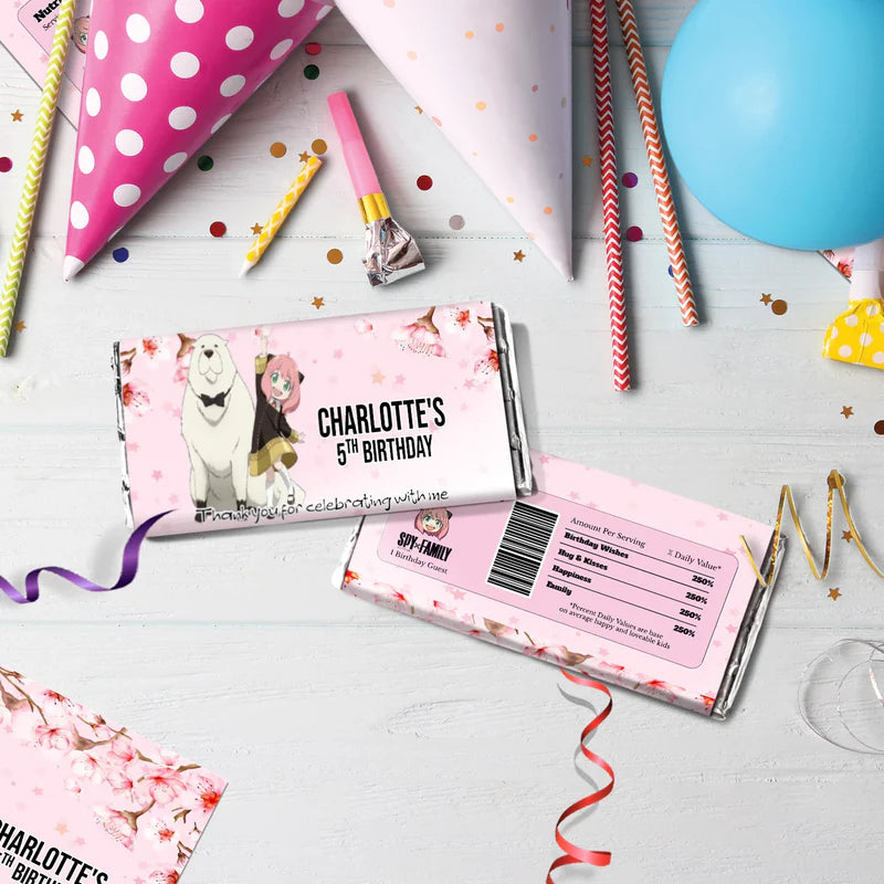 Spy X Family Birthday Decorations, Anime Party Supplies, Anya Forger Themed, Forger Family Digital Template, Editable Spy X Family Image SVG PNG
