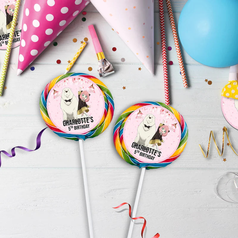 Spy X Family Birthday Decorations, Anime Party Supplies, Anya Forger Themed, Forger Family Digital Template, Editable Spy X Family Image SVG PNG