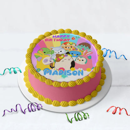 Squishmallows Birthday Decorations, Squishmallows Party Supplies, Squishmallows Themed, Squishmallows Digital Template, Editable Squishmallows Image SVG PNG