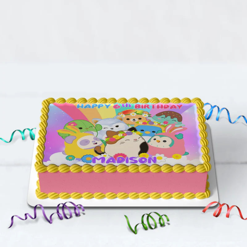 Squishmallows Birthday Decorations, Squishmallows Party Supplies, Squishmallows Themed, Squishmallows Digital Template, Editable Squishmallows Image SVG PNG