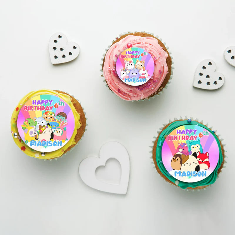 Squishmallows Birthday Decorations, Squishmallows Party Supplies, Squishmallows Themed, Squishmallows Digital Template, Editable Squishmallows Image SVG PNG