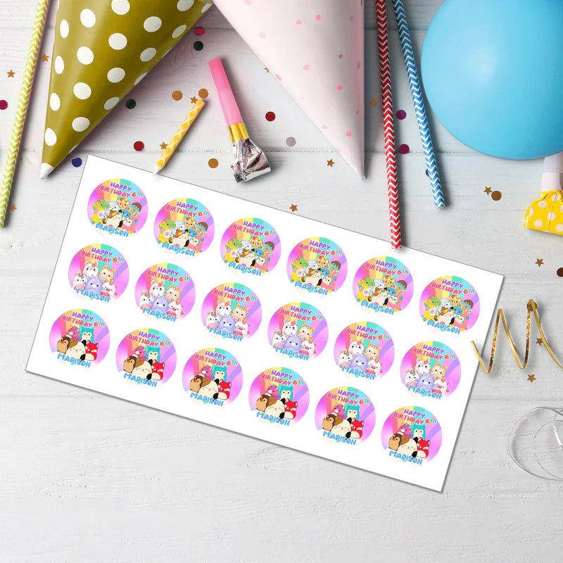 Topper Gool Squishmallows Cupcake Toppers Personalized – Terryberri