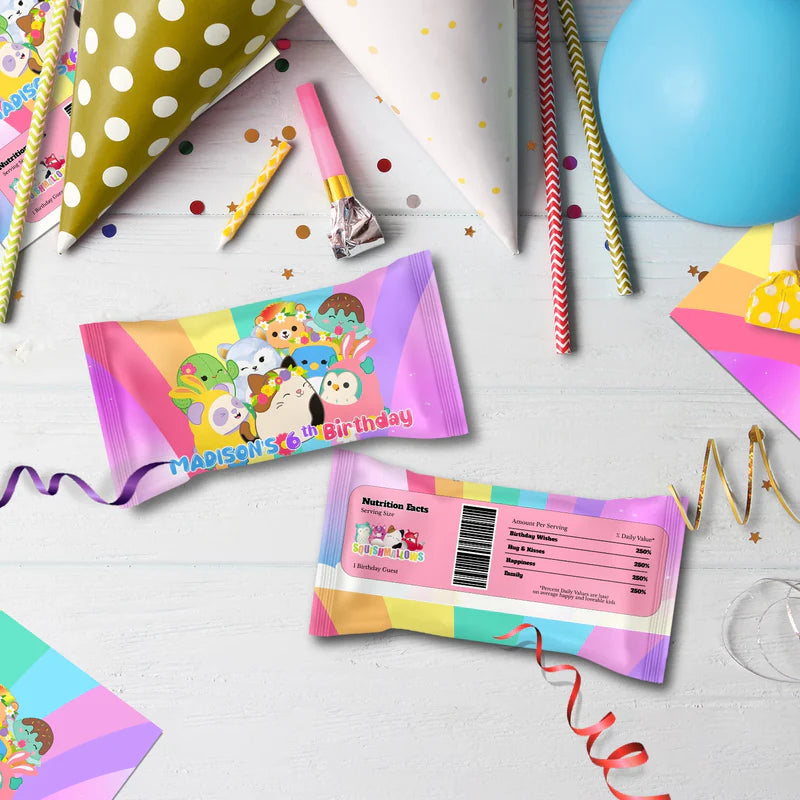 Squishmallows Birthday Decorations, Squishmallows Party Supplies, Squishmallows Themed, Squishmallows Digital Template, Editable Squishmallows Image SVG PNG