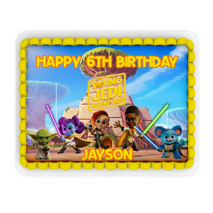 Star Wars: Young Jedi Adventures Personalized Edible Sheet Cake Images