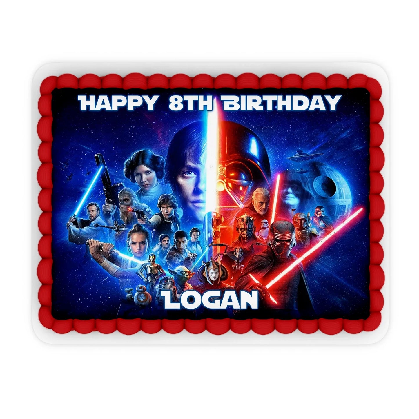 Star Wars Personalized Edible Sheet Cake Images for adding themed, edible prints to your cake