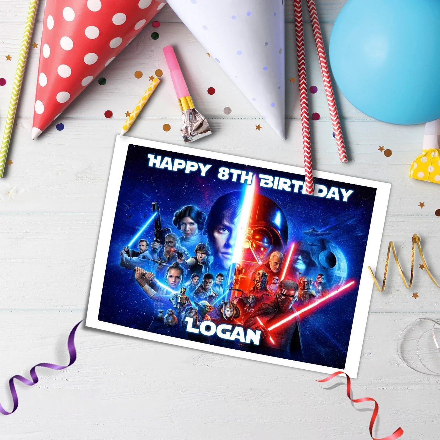 Star Wars Personalized Edible Sheet Cake Topper