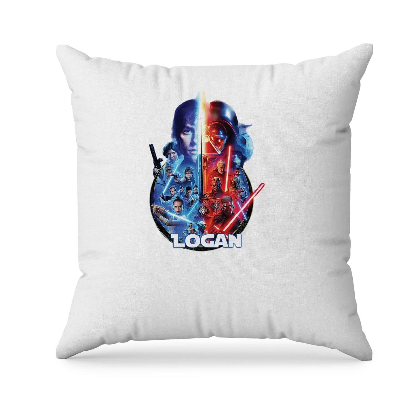 Star Wars Sublimation Pillowcase featuring a custom Star Wars graphic and personalized birthday details