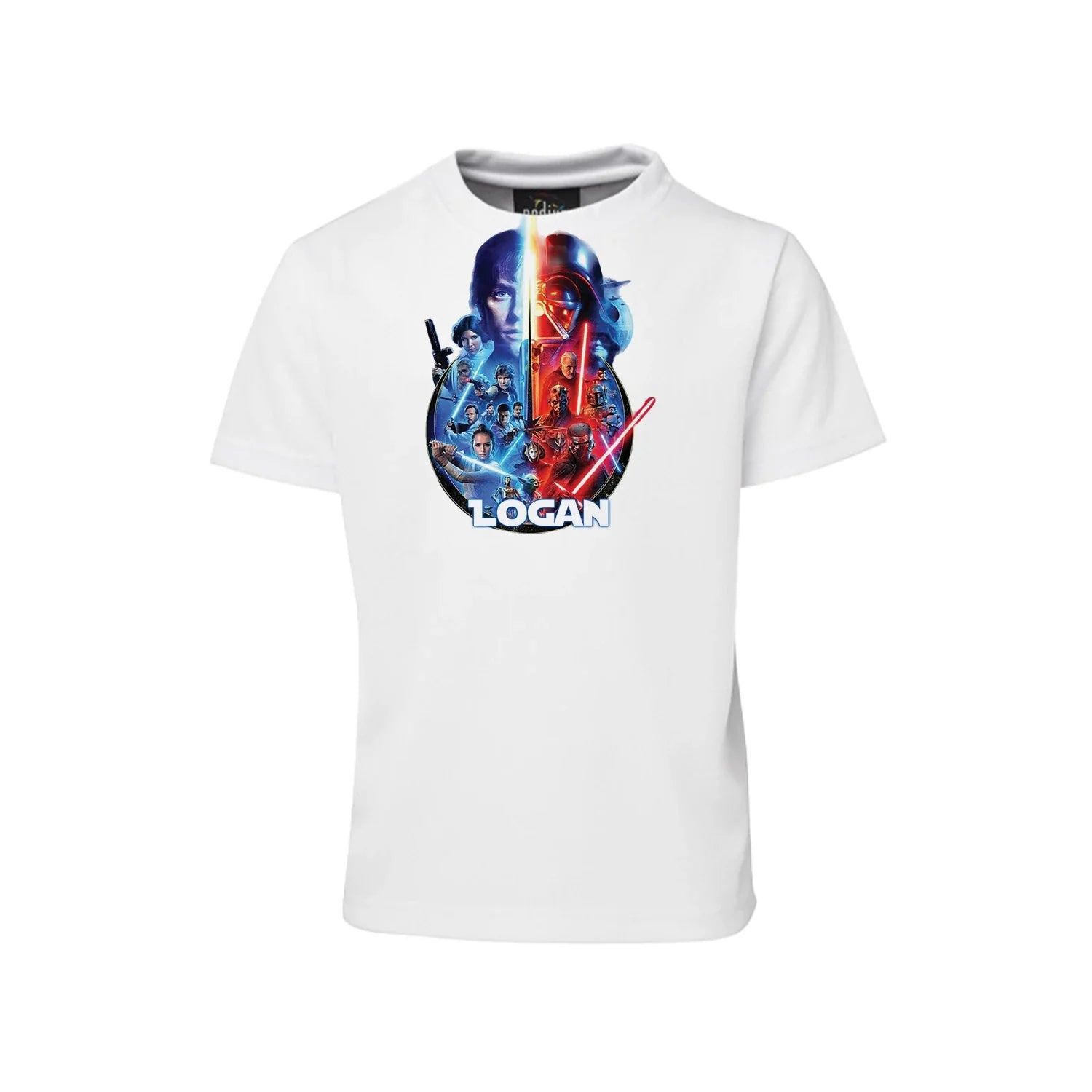 Star Wars Sublimation T-Shirt with a personalized Star Wars design to commemorate the special day