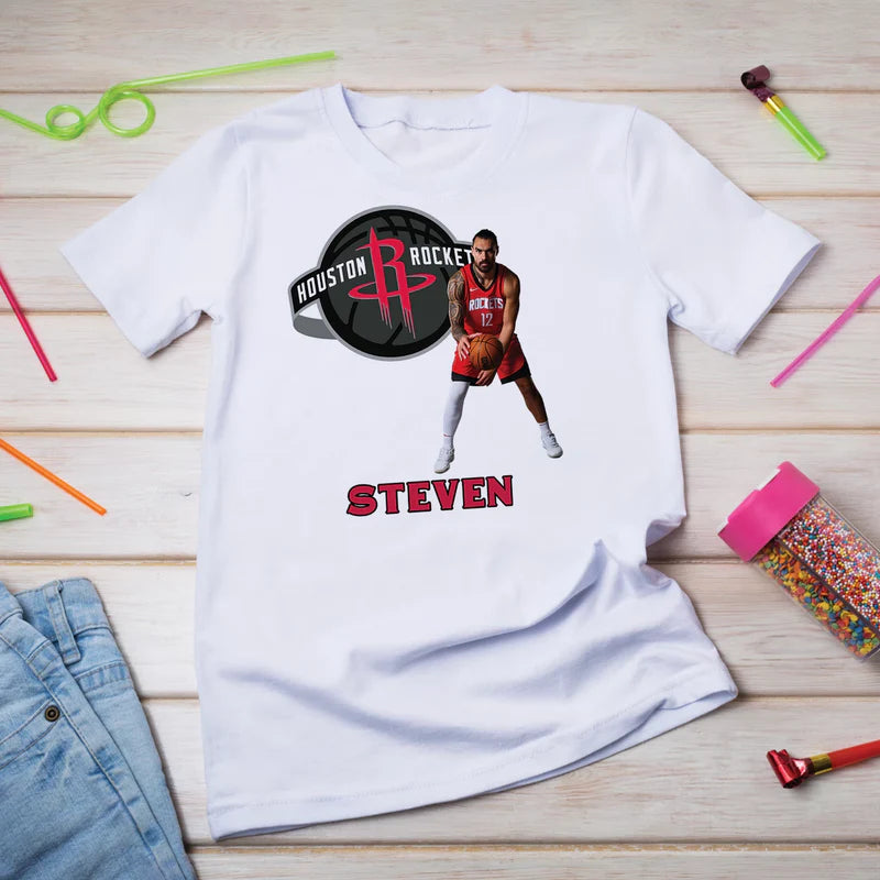 Steven Adams NZ Birthday Decorations, Steven Adams Kiwi Party Supplies, NBA Star Kiwi Themed, Steven Adams Houston Rockets Digital Template, Editable Steven Adams Image SVG PNG