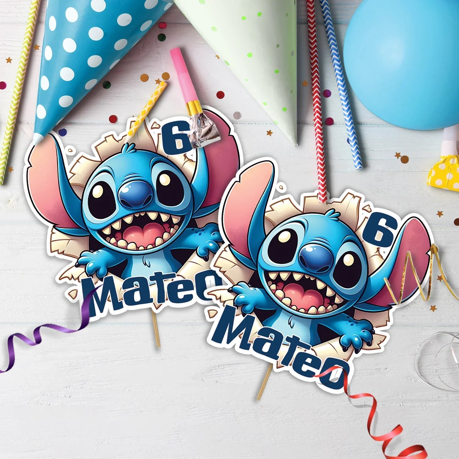Lilo & Stitch Birthday Decorations, Disney Stitch Party Supplies, Stitch Birthday Themed, Stitch Movie Digital Template, Editable Stitch Image SVG PNG
