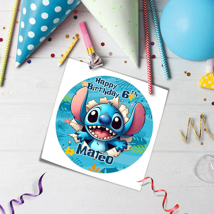 Stitch Personalized Edible Icing Sheet Cake Images