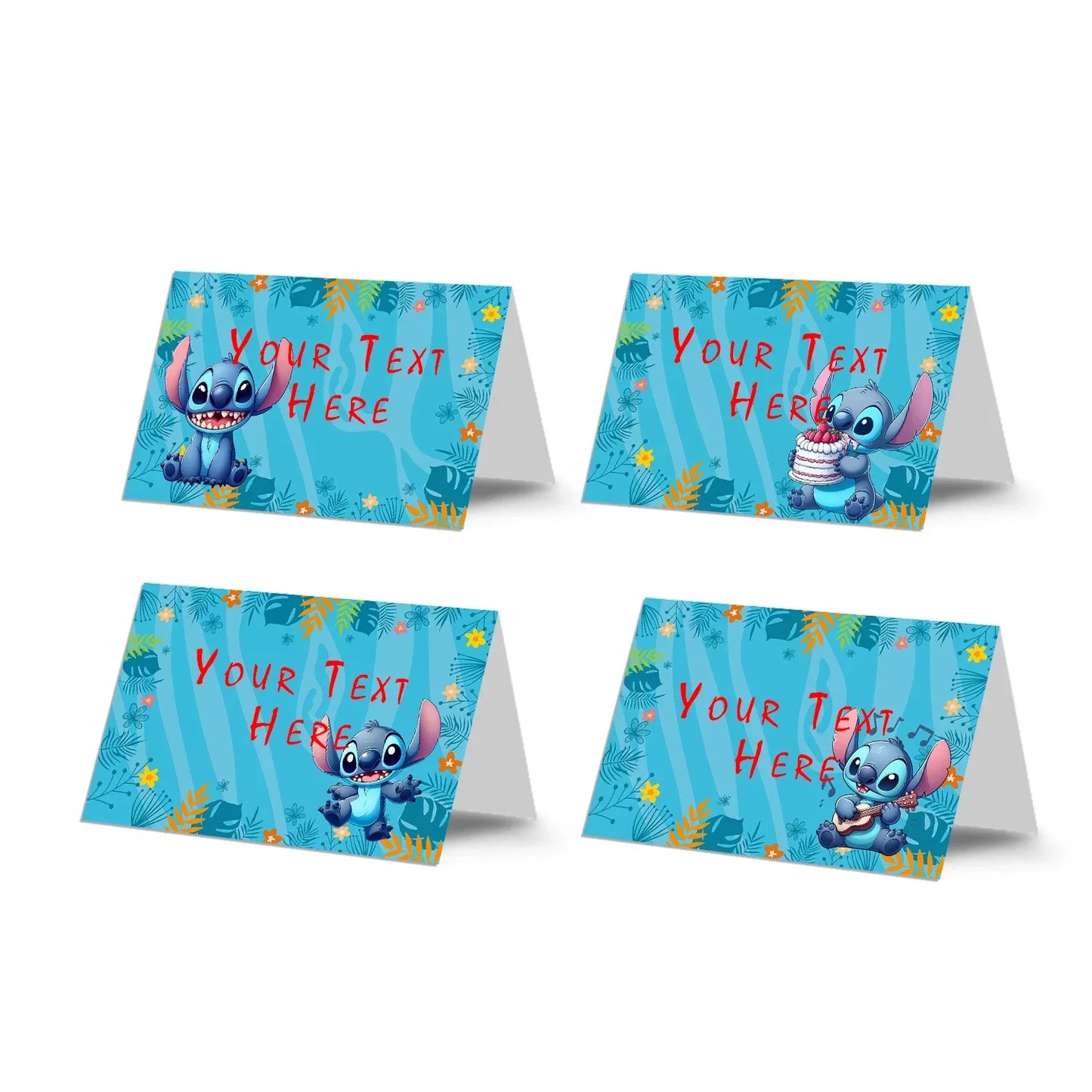 Stitch Themed Food Cards for labeling party food and treats