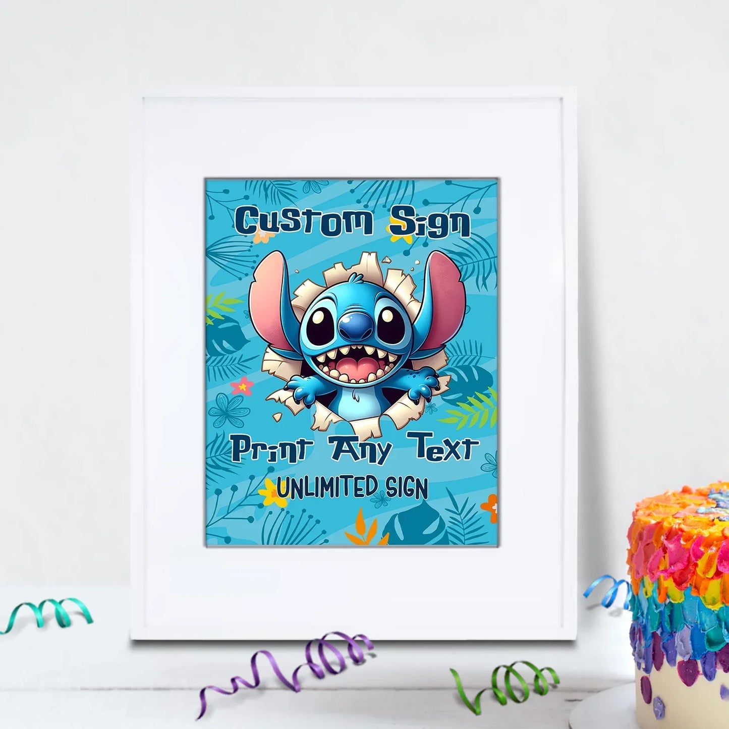 Lilo & Stitch Birthday Decorations, Disney Stitch Party Supplies, Stitch Birthday Themed, Stitch Movie Digital Template, Editable Stitch Image SVG PNG